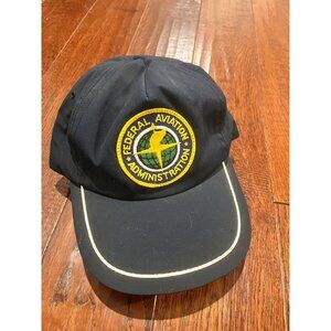Vintage Federal Aviaton Administration Black Hat Adjustable